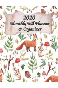 Monthly Bill Planner & Organizer 2020