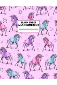 Blank Sheet Music Notebook