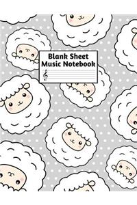 Blank Sheet Music Notebook