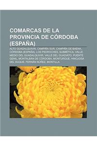 Comarcas de La Provincia de Cordoba (Espana)