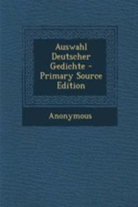 Auswahl Deutscher Gedichte