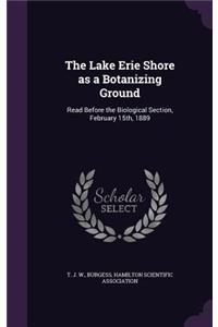 The Lake Erie Shore as a Botanizing Ground