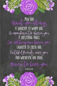 Chalkboard Journal - Irish Blessing (Mixed Purple)