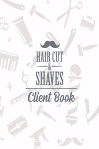 Haircuts and Shaves Client book.