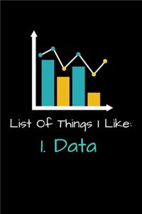 List Of Things I Like 1. Data