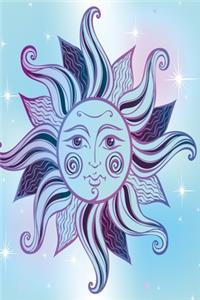 Zodiac sign sun symbol Notebook