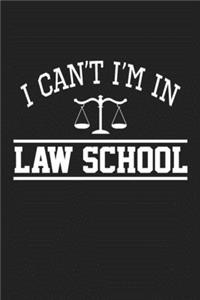 I can't i'm in law school