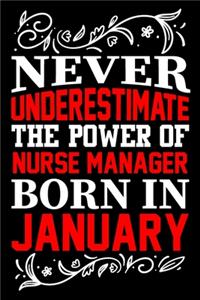 Never Underestimate The Power Of Nurse Manager Born In January