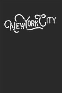 New York City Vintage Style Journal 120 Pages Blank Notebook Lined