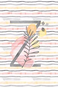 Food and Exercise Journal with Monogram Letter Z