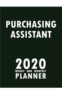 Purchasing Assistant 2020 Weekly and Monthly Planner