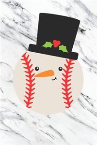 Baseball Snowman