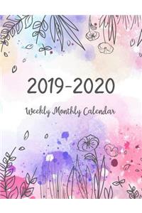 2019-2020 Weekly Monthly Calendar