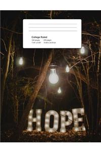 Hope Composition Book - Fill With Hope