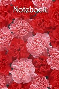 Notebook: Carnations - Bespoke, Personalised Notebook. Contact Us If You Would Like Your Own Image, Name or Other Text on a Book.