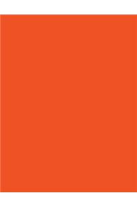 Orange 101 - Blank with Bar & Scroll Borders Notebook