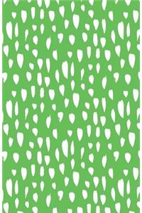Journal Notebook Abstract Splashes Green