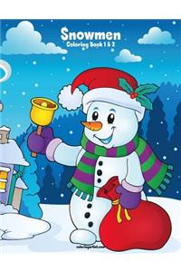 Snowmen Coloring Book 1 & 2