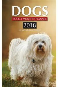 Dogs Pocket Monthly Planner 2018