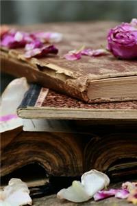Books and Rose Petals Journal