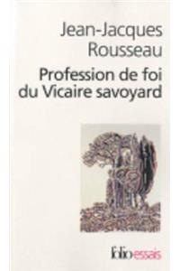 Prof de Foi Du Vicaire Sav