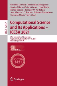 Computational Science and Its Applications – ICCSA 2021