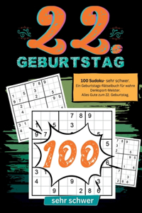 22. Geburtstag- Sudoku Geschenkbuch