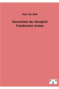 Stammliste Der Koniglich Preussischen Armee