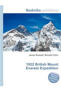 1922 British Mount Everest Expedition