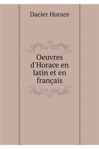 Oeuvres d'Horace en latin et en français