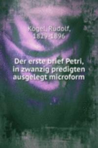 DER ERSTE BRIEF PETRI IN ZWANZIG PREDIG
