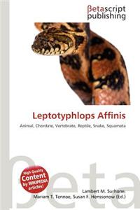 Leptotyphlops Affinis