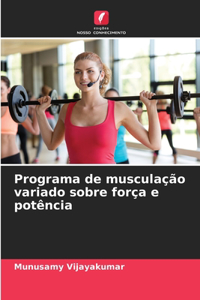 Programa de musculação variado sobre força e potência