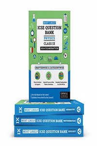 Oswal - Gurukul Most Likely ICSE Question Bank Class 9 Bundles (Set of 4) : Physics, Chemistry, Maths & Biology for Exam 2024