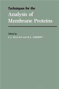 Techniques for the Analysis of Membrane Proteins