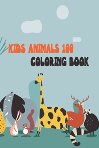 Kids Animals 100 Coloring Book