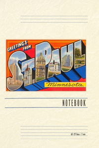 Vintage Lined Notebook Greetings from St. Paul