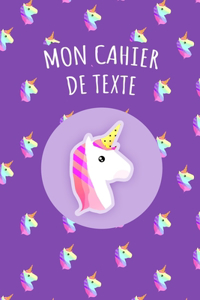 Mon cahier de texte