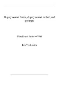 Display control device, display control method, and program