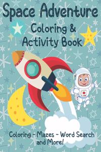 Space Adventure Coloring and Activity Book