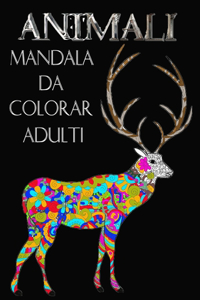 Animali Mandala da colorare adulti