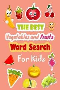 Best Vegetables and Fruits Word Search for Kids