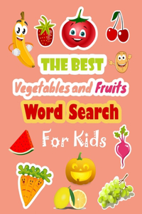 The Best Vegetables and Fruits Word Search for Kids