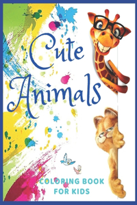 Cute Animals coloring book for kids