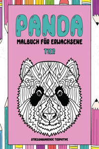 Malbuch für Erwachsene - Stressabbauende Tiermotive - Tier - Panda