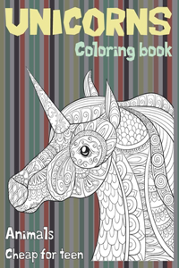 Coloring Books Cheap for Teen - Animals - Unicorns