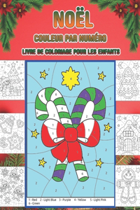 Noël couleur par numéro livre de coloriage pour les enfants