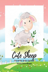 Cute Sheep Coloring Book for Kids