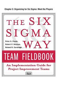 The Six SIGMA Way Team Fieldbook, Chapter 3 - Organizing for Six SIGMA Meet the Players