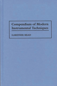 Compendium of Modern Instrumental Techniques